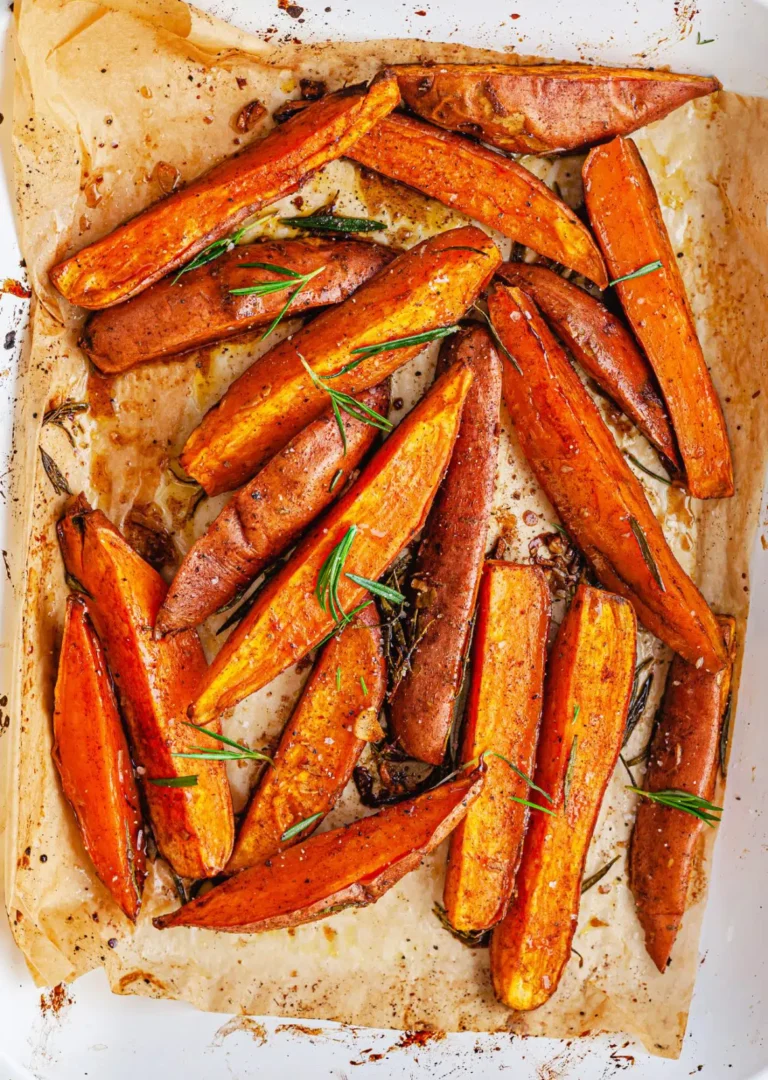 Sweet potatoes roasted with cinnamon